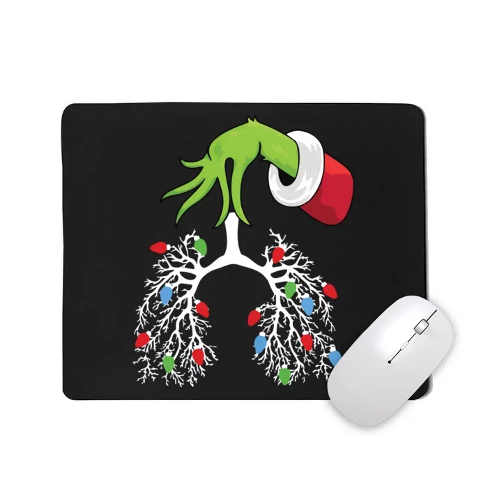 Nurse Christmas Respiratory Therapist Mousepad