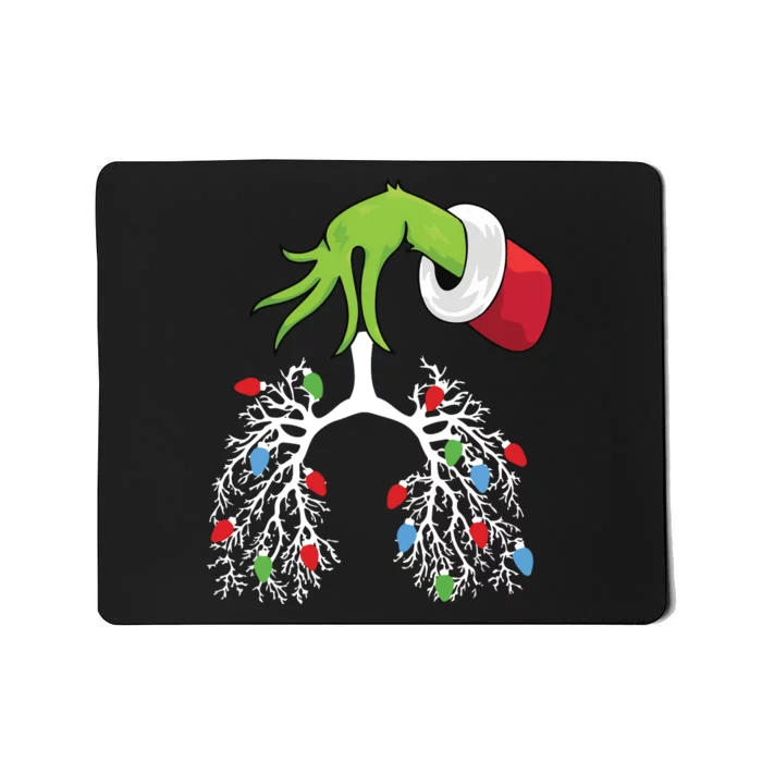 Nurse Christmas Respiratory Therapist Mousepad