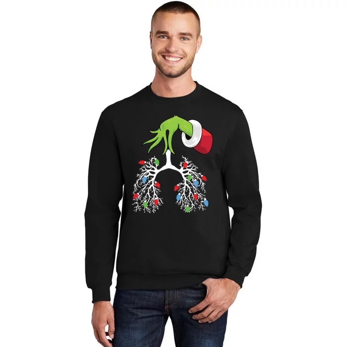 Nurse Christmas Respiratory Therapist Tall Sweatshirt