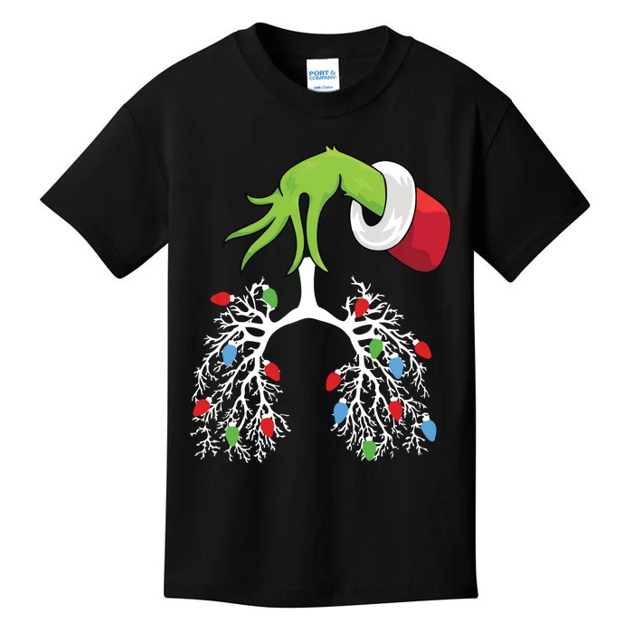 Nurse Christmas Respiratory Therapist Kids T-Shirt