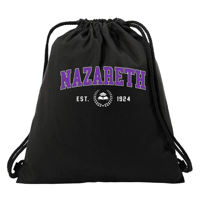 Nazareth College Retro Drawstring Bag