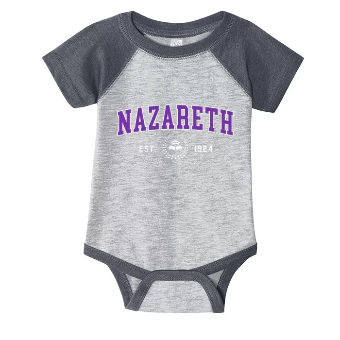 Nazareth College Retro Infant Baby Jersey Bodysuit