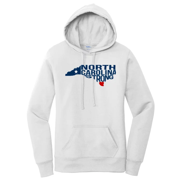 North Carolina Strong With Nc State And Love North Carolina Women's Pullover Hoodie