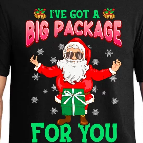 Naughty Christmas Santa Ive Got A Big Package For You Cool Gift Pajama Set