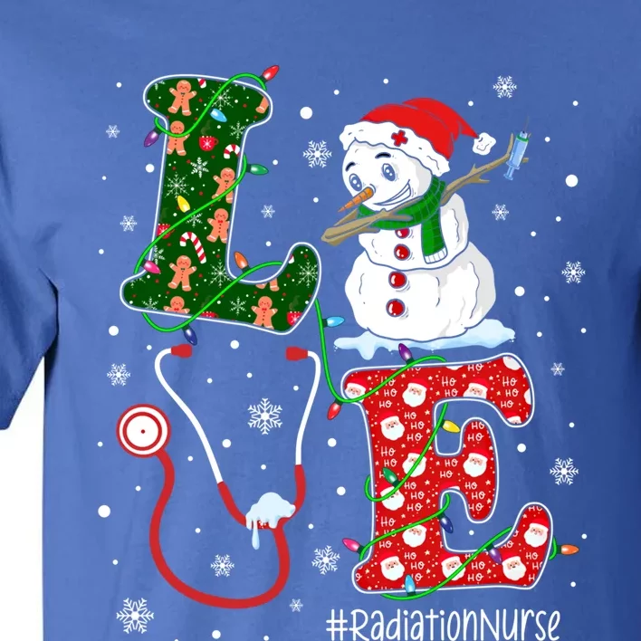 Nursing Christmas Santa Reindeer Love Radiology Nurse Life Cute Gift Tall T-Shirt