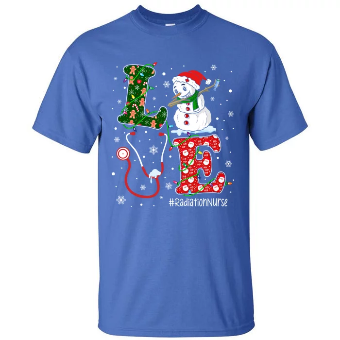 Nursing Christmas Santa Reindeer Love Radiology Nurse Life Cute Gift Tall T-Shirt