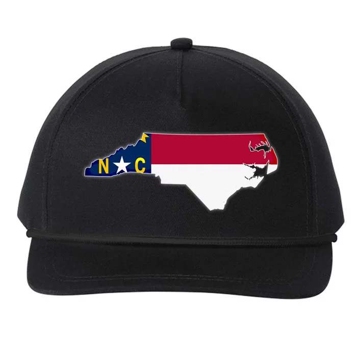 North Carolina State Map North Carolina Nc Flag Roots Gift Snapback Five-Panel Rope Hat