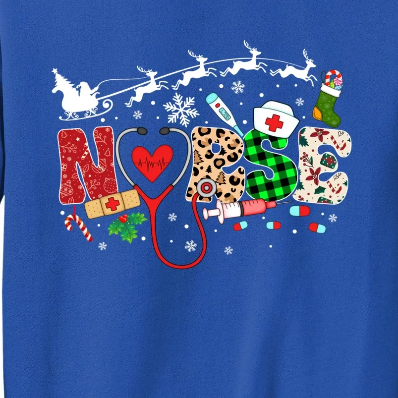 Nurse Christmas Stethoscope Nurses Pajamas Pjs Nursing Xmas Gift Sweatshirt