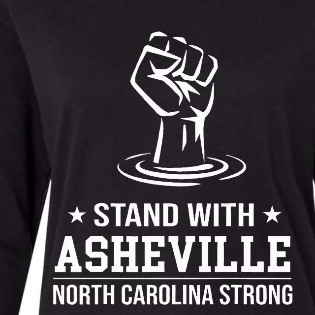 North Carolina Strong Asheville Nc Stand With Asheville 2024 Womens Cotton Relaxed Long Sleeve T-Shirt