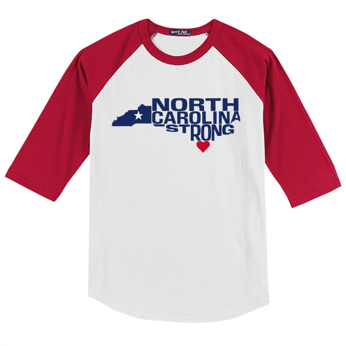 North Carolina State Strong Nc Love Kids Colorblock Raglan Jersey