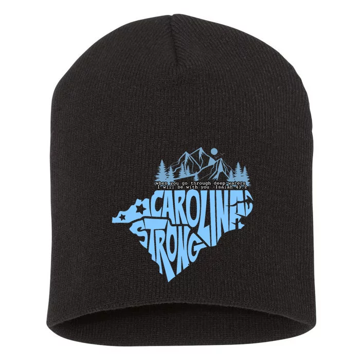 North Carolina Stronger Together Short Acrylic Beanie