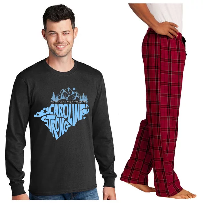 North Carolina Stronger Together Long Sleeve Pajama Set