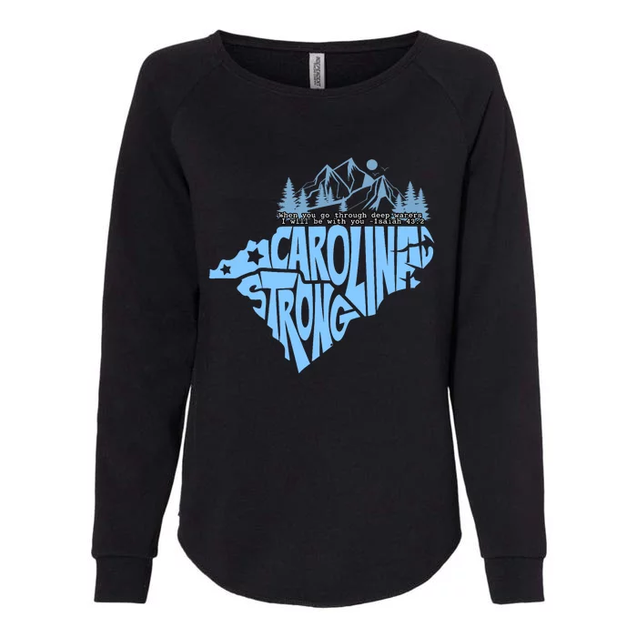 North Carolina Stronger Together Womens California Wash Sweatshirt