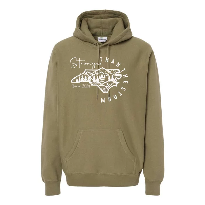 North Carolina Strong Hurricane Helene Flooding Fundraise Premium Hoodie