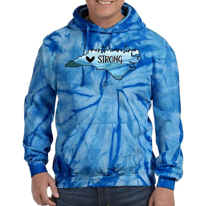 North Carolina Strong Western Nc Hurricane Tie Dye Hoodie