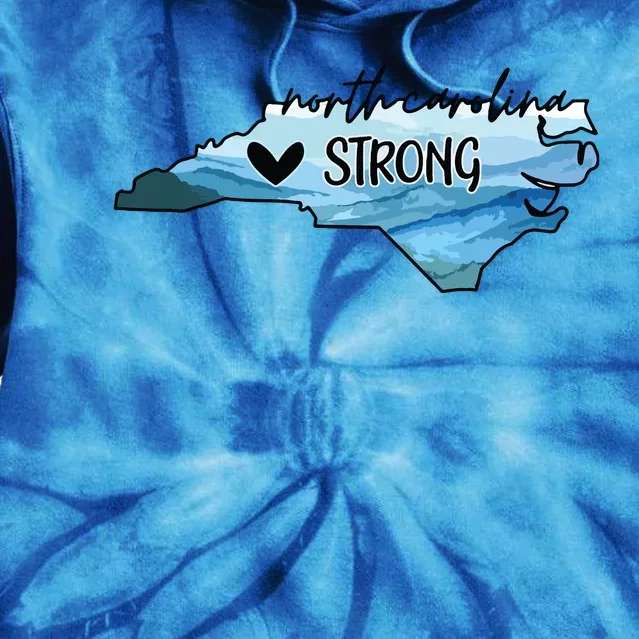 North Carolina Strong Western Nc Hurricane Tie Dye Hoodie