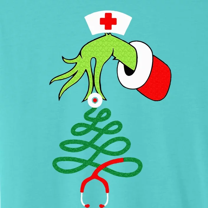 Nurse Christmas Stethoscope Nurses Xmas ChromaSoft Performance T-Shirt