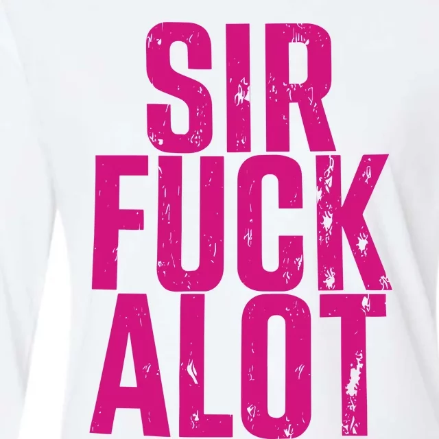 Nle Choppa Sir Fuck Alot Womens Cotton Relaxed Long Sleeve T-Shirt