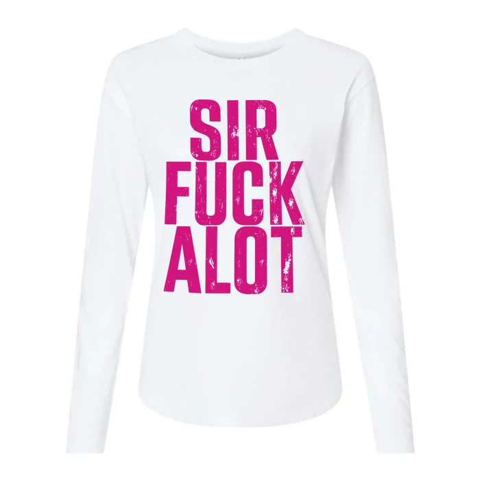 Nle Choppa Sir Fuck Alot Womens Cotton Relaxed Long Sleeve T-Shirt