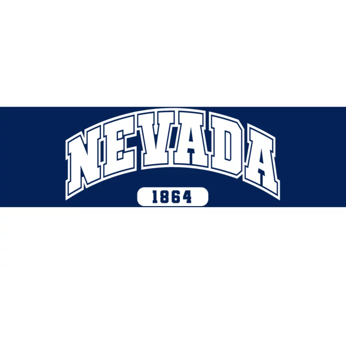 Nevada Collegiate Style 1864 Bumper Sticker