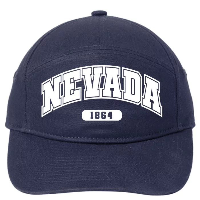 Nevada Collegiate Style 1864 7-Panel Snapback Hat