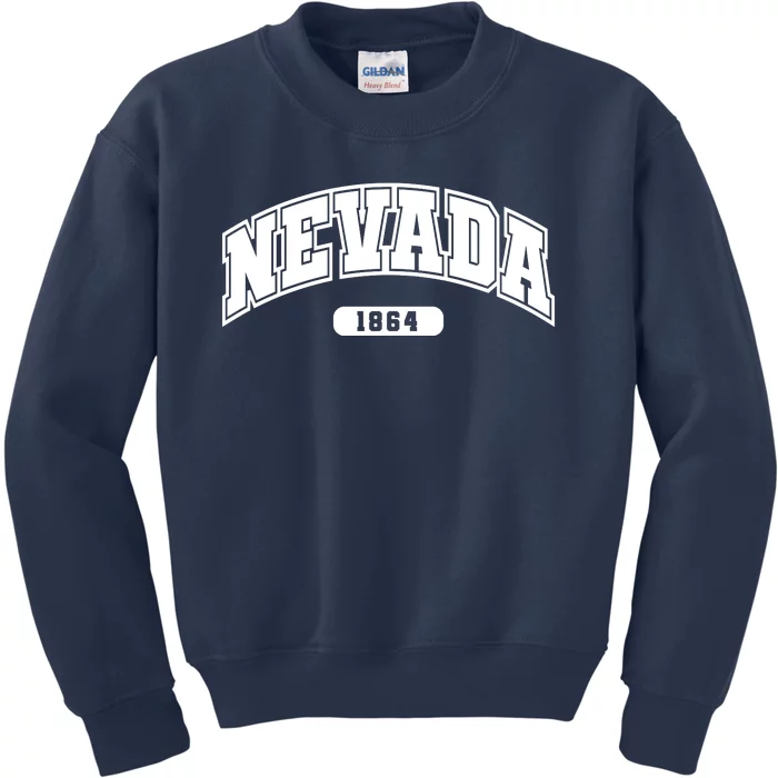 Nevada Collegiate Style 1864 Kids Sweatshirt