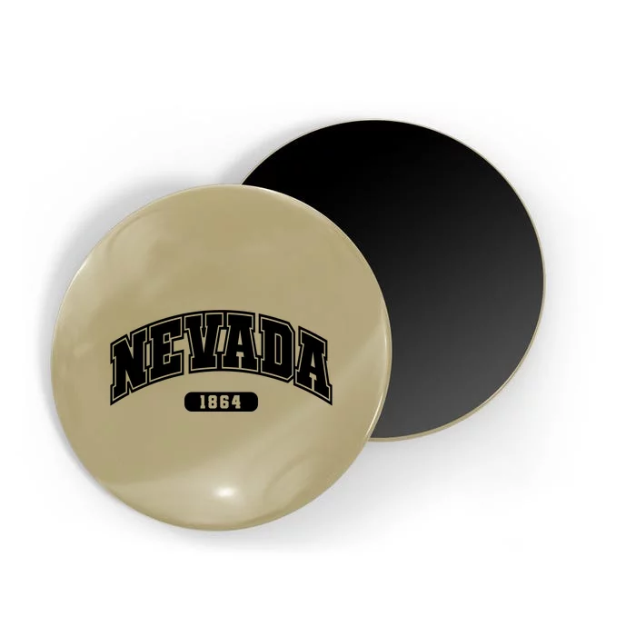 Nevada Collegiate Style 1864 Magnet