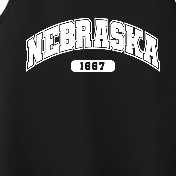 Nebraska Collegiate Style 1867 Performance Tank