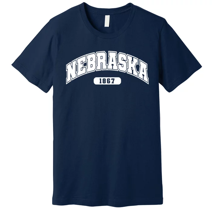 Nebraska Collegiate Style 1867 Premium T-Shirt