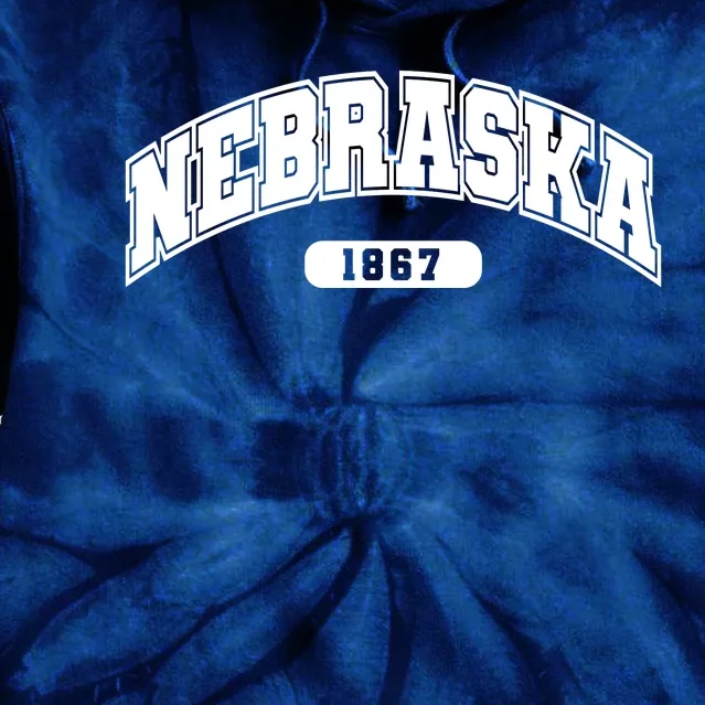 Nebraska Collegiate Style 1867 Tie Dye Hoodie