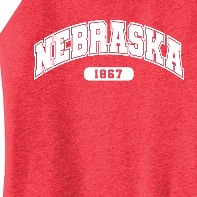 Nebraska Collegiate Style 1867 Women’s Perfect Tri Rocker Tank