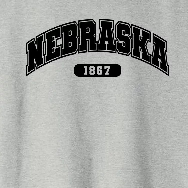 Nebraska Collegiate Style 1867 Women's Crop Top Tee