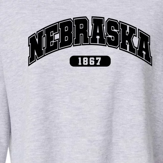 Nebraska Collegiate Style 1867 Cropped Pullover Crew