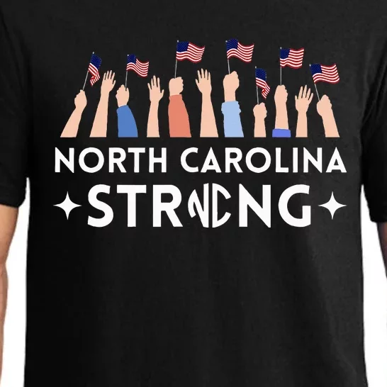 North Carolina Strong Support Nc Flag Pajama Set