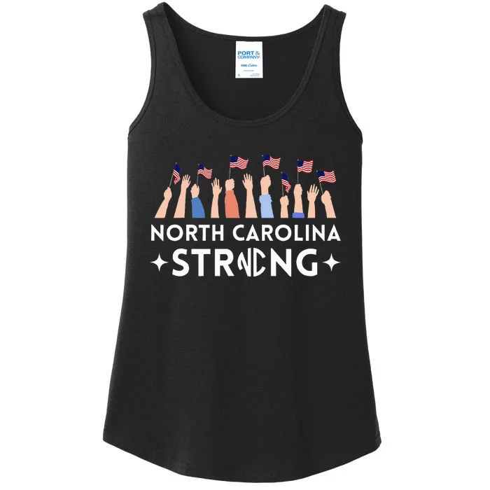 North Carolina Strong Support Nc Flag Ladies Essential Tank