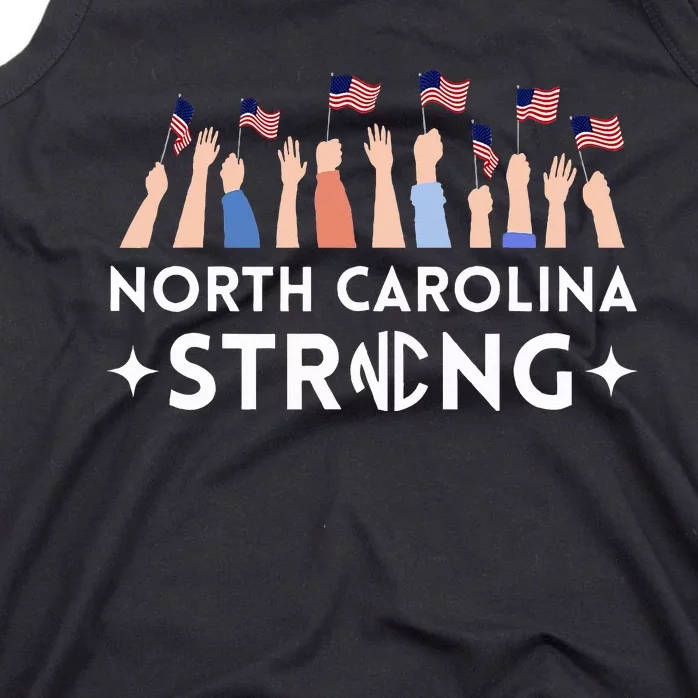 North Carolina Strong Support Nc Flag Tank Top