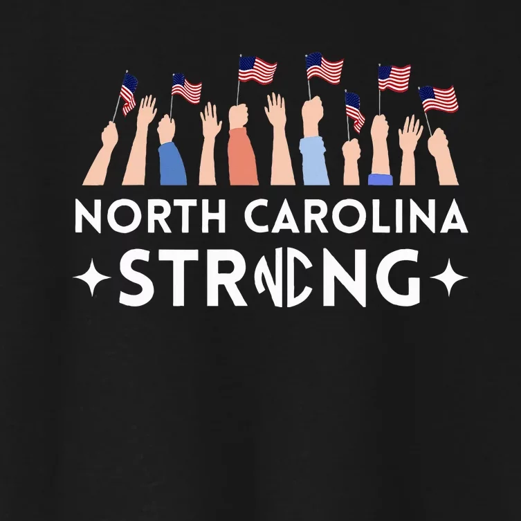 North Carolina Strong Support Nc Flag Women's Crop Top Tee