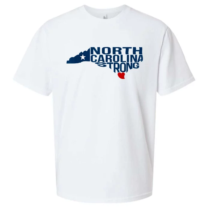 North Carolina Strong With Nc State And Love North Carolina Sueded Cloud Jersey T-Shirt