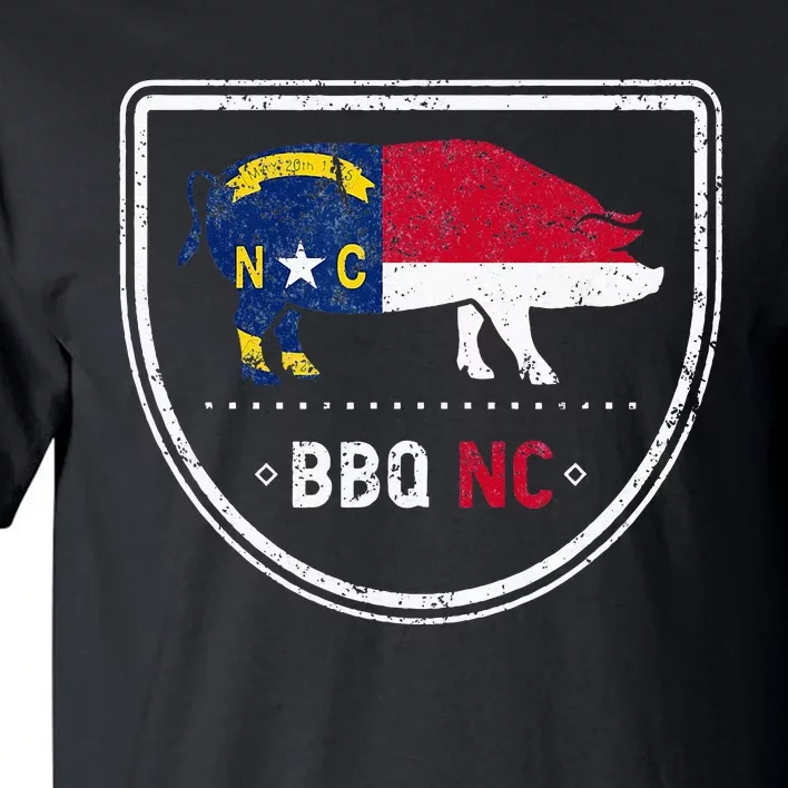 North Carolina State Flag BBQ NC Tall T-Shirt