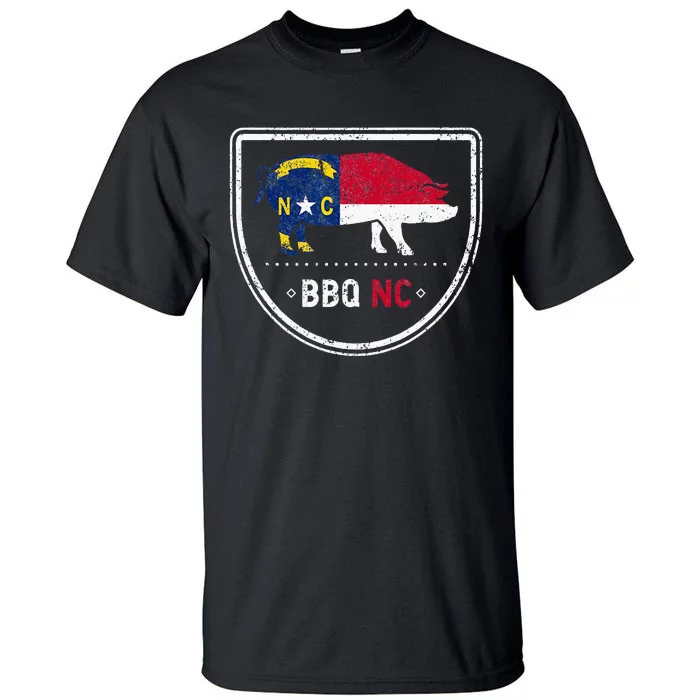 North Carolina State Flag BBQ NC Tall T-Shirt