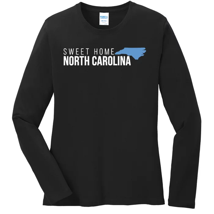 North Carolina Sweet Home Ladies Long Sleeve Shirt