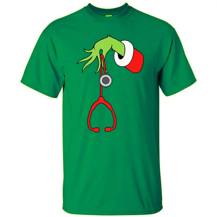 Nurse Christmas Stethoscope Nurses Xmas Pajamas Pjs Tall T-Shirt