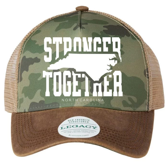 North Carolina Stronger Together Hurricane Helene Map Legacy Tie Dye Trucker Hat