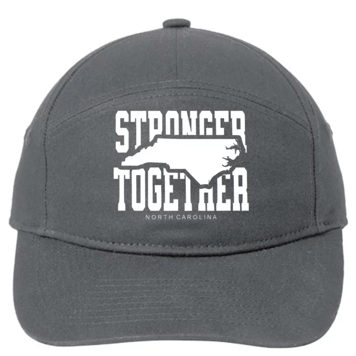 North Carolina Stronger Together Hurricane Helene Map 7-Panel Snapback Hat