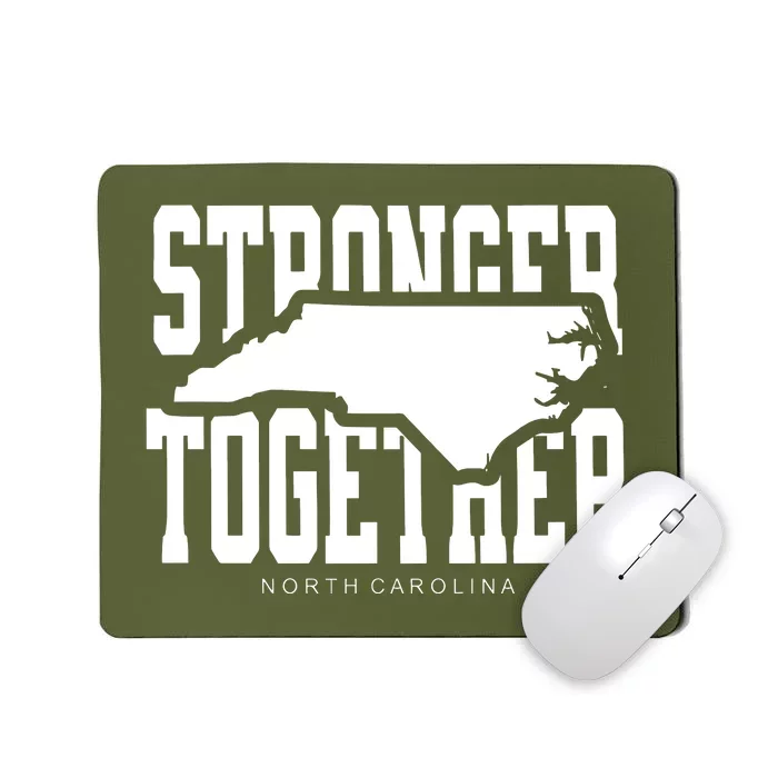 North Carolina Stronger Together Hurricane Helene Map Mousepad