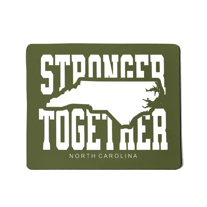 North Carolina Stronger Together Hurricane Helene Map Mousepad