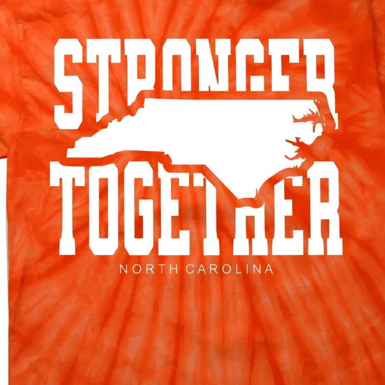 North Carolina Stronger Together Hurricane Helene Map Tie-Dye T-Shirt