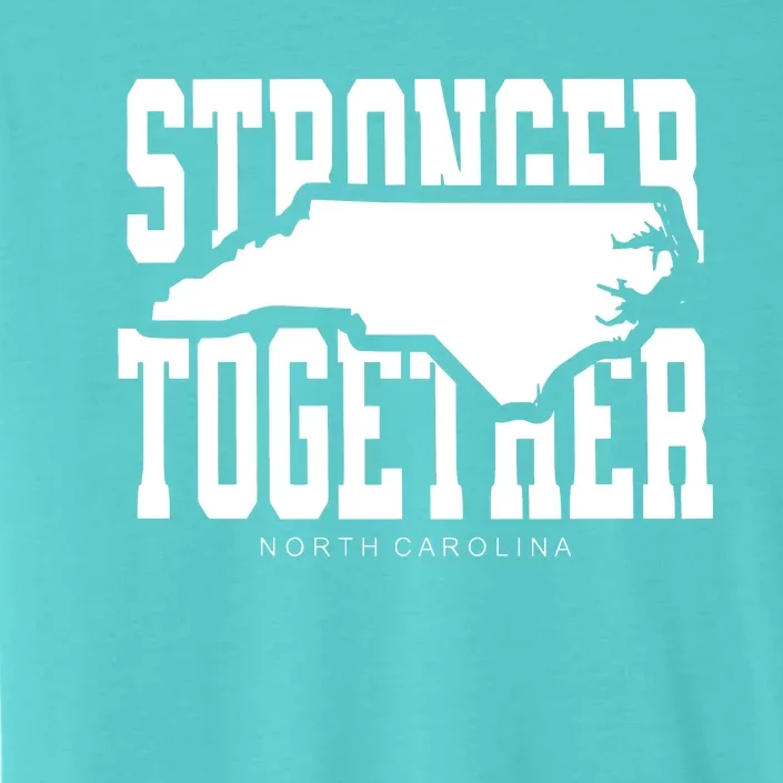 North Carolina Stronger Together Hurricane Helene Map ChromaSoft Performance T-Shirt