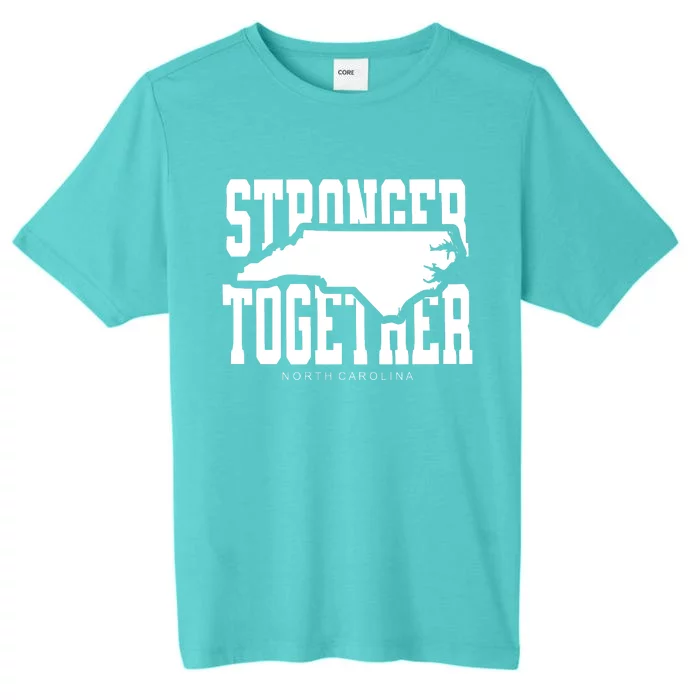 North Carolina Stronger Together Hurricane Helene Map ChromaSoft Performance T-Shirt