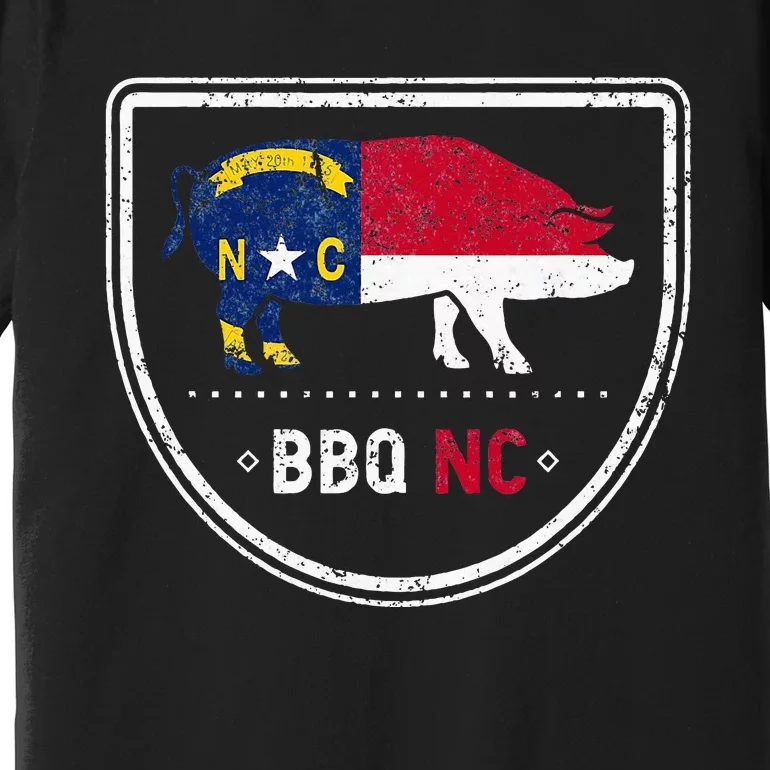 North Carolina State Flag Bbq Nc Premium T-Shirt